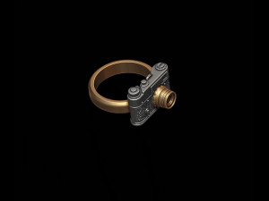 Photo camera ring 3D 打印模型