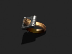 Photo camera ring 3D-Druckmodell
