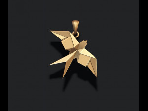 Low poly ship camel lion parrot bat dove bull pendants pack 3d print model 3D 프린트 모델