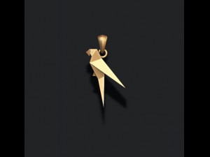 Low poly ship camel lion parrot bat dove bull pendants pack 3d print model 3D 프린트 모델