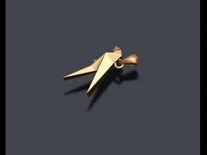 Low poly ship camel lion parrot bat dove bull pendants pack 3d print model 3D 프린트 모델
