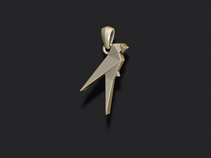Low poly ship camel lion parrot bat dove bull pendants pack 3d print model 3D 프린트 모델