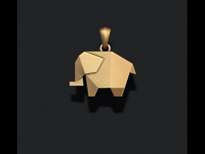 Low poly ship camel lion parrot bat dove bull pendants pack 3d print model 3D 프린트 모델