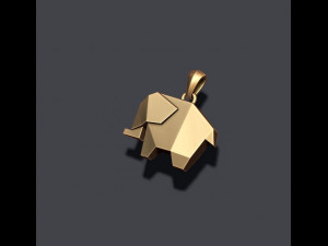 Low poly ship camel lion parrot bat dove bull pendants pack 3d print model 3D 프린트 모델