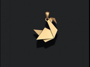 Low poly ship camel lion parrot bat dove bull pendants pack 3d print model 3D 프린트 모델