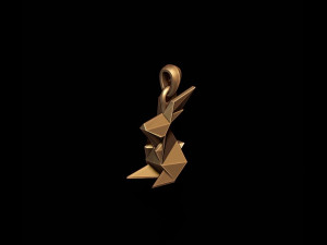 Low poly ship camel lion parrot bat dove bull pendants pack 3d print model 3D 프린트 모델