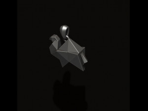 Low poly ship camel lion parrot bat dove bull pendants pack 3d print model 3D 프린트 모델