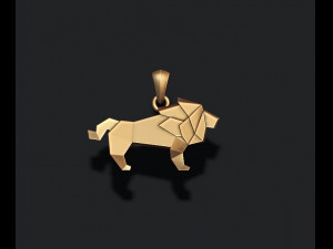 Low poly ship camel lion parrot bat dove bull pendants pack 3d print model 3D 프린트 모델