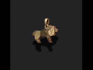 Low poly ship camel lion parrot bat dove bull pendants pack 3d print model 3D 프린트 모델