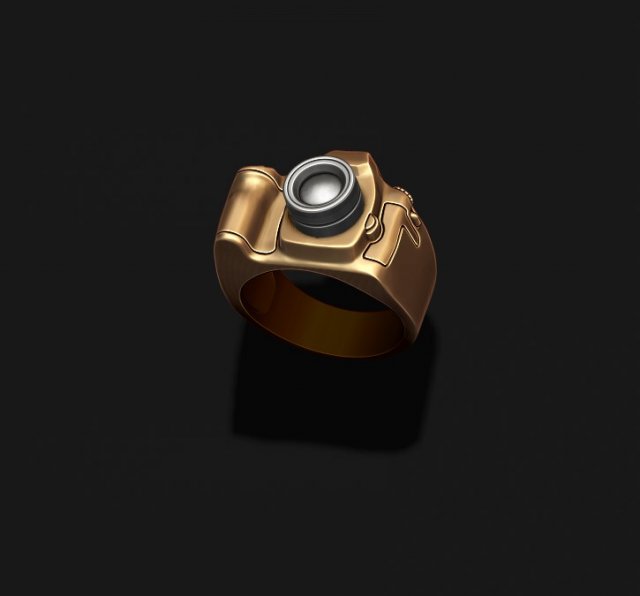 photo camera ring 3D Print Model .c4d .max .obj .3ds .fbx .stl .blend 