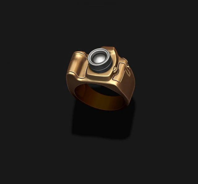 Photo camera ring 3D Print Model .c4d .max .obj .3ds .fbx .stl .blend