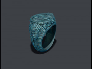 Egyptian pharaoh queen ring 3D Print Model