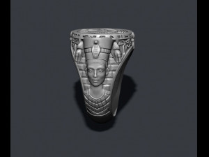 Egyptian pharaoh queen ring 3D Print Model