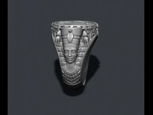 Egyptian pharaoh queen ring 3D Print Model