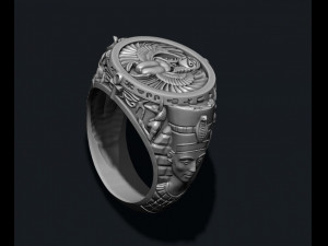 Egyptian pharaoh queen ring 3D Print Model