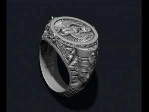 Egyptian pharaoh queen ring 3D Print Model