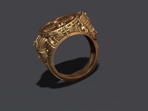 Egyptian pharaoh queen ring 3D Print Model
