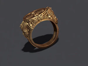 Egyptian pharaoh queen ring 3D Print Model