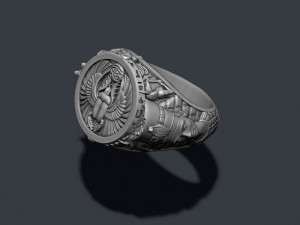 Egyptian pharaoh queen ring 3D Print Model