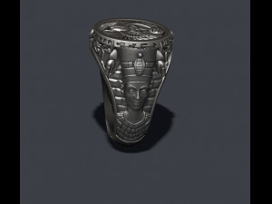 Egyptian pharaoh queen ring 3D Print Model