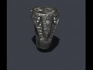 Egyptian pharaoh queen ring 3D Print Model
