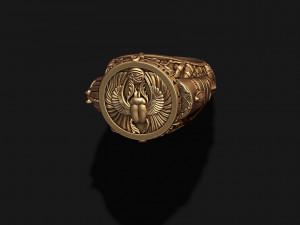 Egyptian pharaoh queen ring 3D Print Model