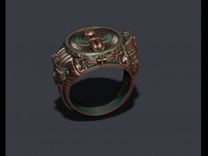 Egyptian pharaoh queen ring 3D Print Model
