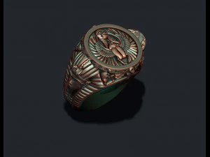Egyptian pharaoh queen ring 3D Print Model