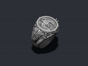 Egyptian pharaoh ring Modello di stampa 3D
