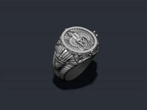 Egyptian pharaoh ring 3D Print Model