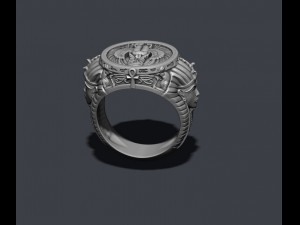 Egyptian pharaoh ring Modello di stampa 3D