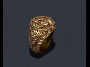 Egyptian pharaoh ring 3D Print Model