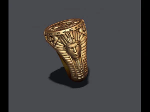 Egyptian pharaoh ring 3D Print Model