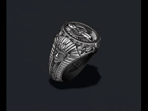 Egyptian pharaoh ring 3D Print Model