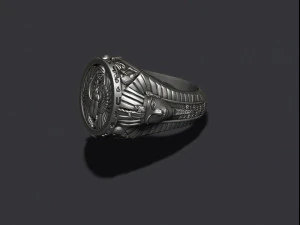 Egyptian pharaoh ring 3D Print Model