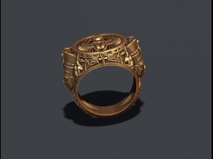 Egyptian nefertiti ring Modelo de impresión 3D