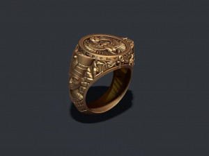 Egyptian nefertiti ring 3D Принт Модель