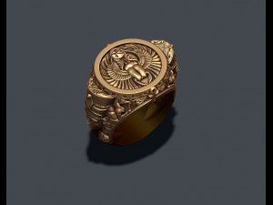 Egyptian nefertiti ring 3D Принт Модель