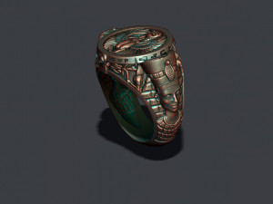 Egyptian nefertiti ring 3D Принт Модель