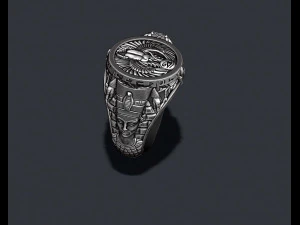 Egyptian nefertiti ring 3D Print Model