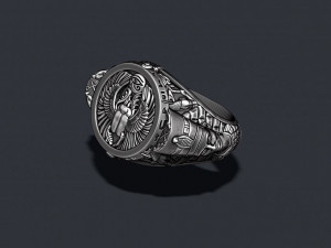 Egyptian nefertiti ring 3D Принт Модель
