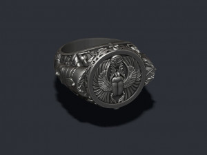 Egyptian nefertiti ring 3D Принт Модель