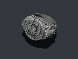 Egyptian nefertiti ring 3D Принт Модель