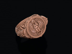 Egyptian nefertiti ring 3D Принт Модель