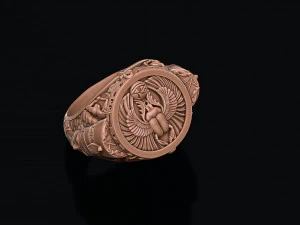 Egyptian nefertiti ring 3D Print Model