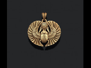 Egyptian scarab pendant 3D Print Model