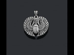 이집트 풍뎅이 펜던트 3D 프린트 모델