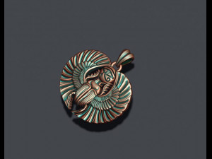 Egyptian scarab pendant 3D Print Model