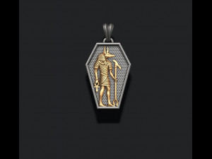 Egyptian anubis pendant Modèles 3D en vedette
