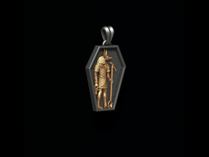 Egyptian anubis pendant Modèles 3D en vedette
